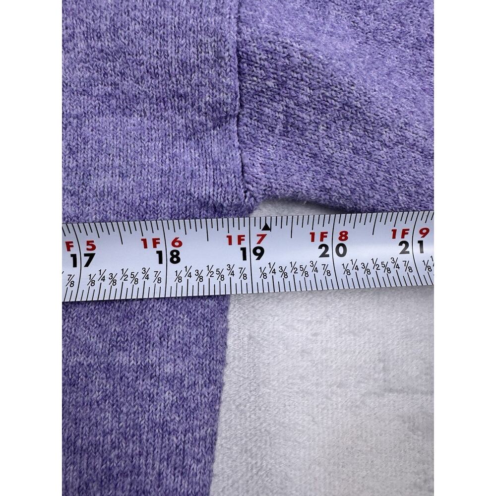 LOFT Women’s Small Lilac Boat Neck Pullover Sweater Cotton Blend 3/4 Tie Sleeve - Picture 7 of 9